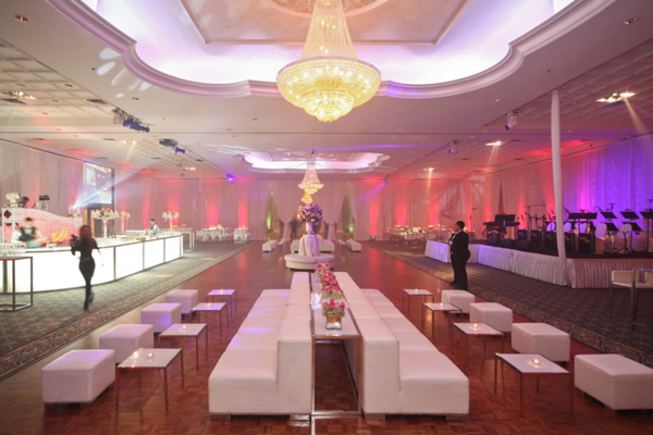 Wedding celebrated at The Mississauga Convention Centre.